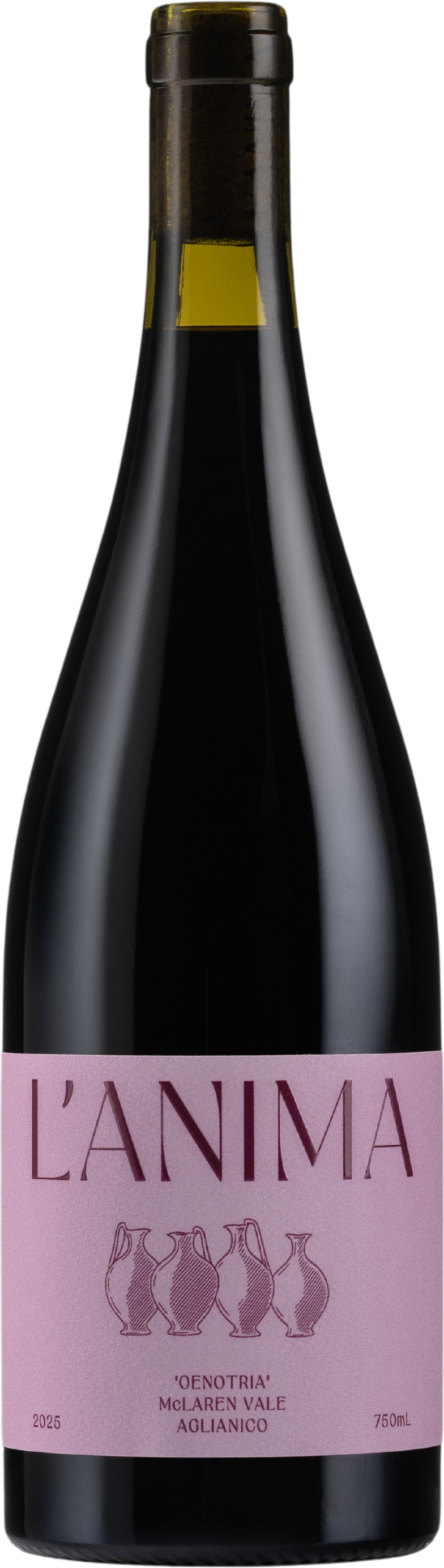 L'Anima Wines Oenotria Aglianico   2025 McLaren Vale bottle